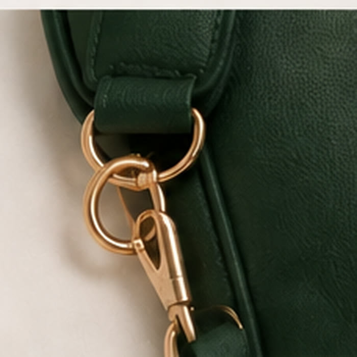 Gold-tone clasp detail